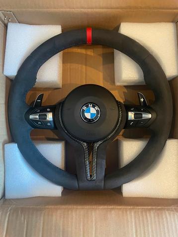Bmw alcantara stuur, rode 12H markering. F20 F21 F30 F32 etc beschikbaar voor biedingen