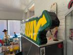 SUBWAY oude reclame lichtbak USA, Verzamelen, Merken en Reclamevoorwerpen, Ophalen, Gebruikt, Lichtbak of (neon) lamp