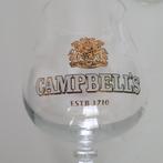 set van 3 CAMPBELL's bierglazen, Verzamelen, Biermerken, Ophalen of Verzenden, Gebruikt, Glas of Glazen, Overige merken