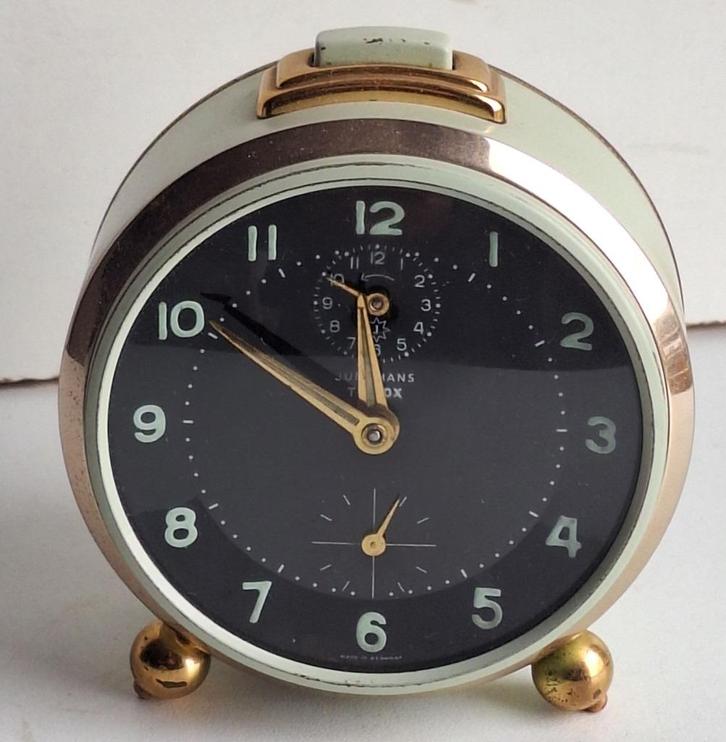 Joli ancien réveil mécanique vintage Junghans, Antiek en Kunst, Antiek | Klokken, Ophalen of Verzenden
