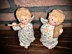 2 muzikale engeltjes in biscuit., Diversen, Kerst, Ophalen, Gebruikt