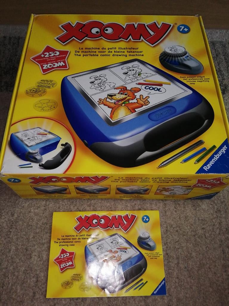 Xoomy tekenprojector, Ophalen, Gebruikt
