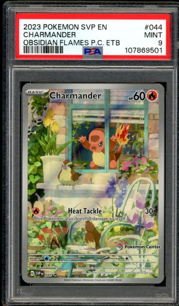 Charmander [Pokemon Center ETB Promo] PSA 9 - SVP044 - Promo, Hobby en Vrije tijd, Verzamelkaartspellen | Pokémon, Zo goed als nieuw