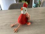 Baby speelgoed pluche kip character (Rammelaar) (28 cm), Ophalen of Verzenden, Zo goed als nieuw, Rammelaar