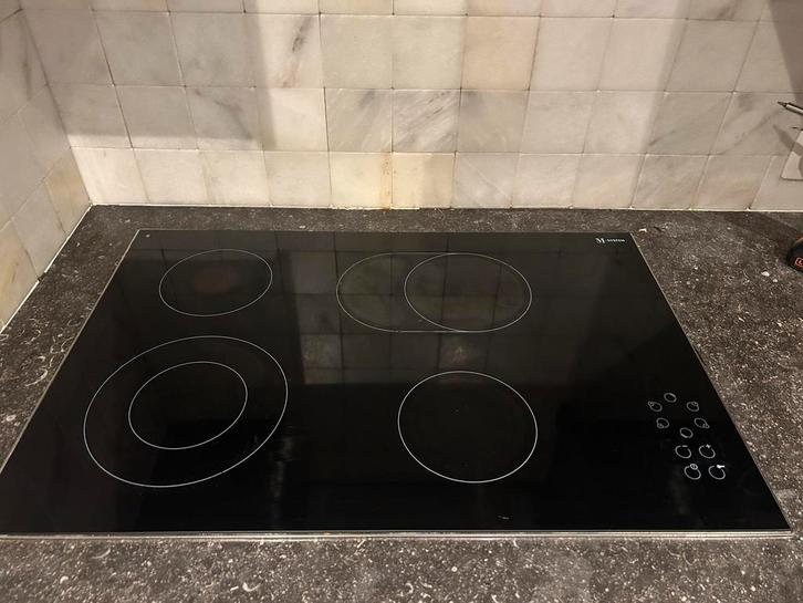M-System MKK-773 keramische kookplaat – 77 cm – 4 zones, Elektronische apparatuur, Kookplaten, Zo goed als nieuw, 4 kookzones
