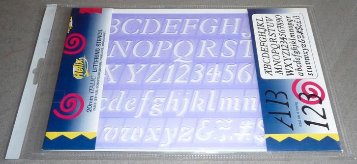 Pochoir pour traçage de lettres au Rotring, Hobby & Loisirs créatifs, Dessin, Neuf, Autres types, Enlèvement ou Envoi