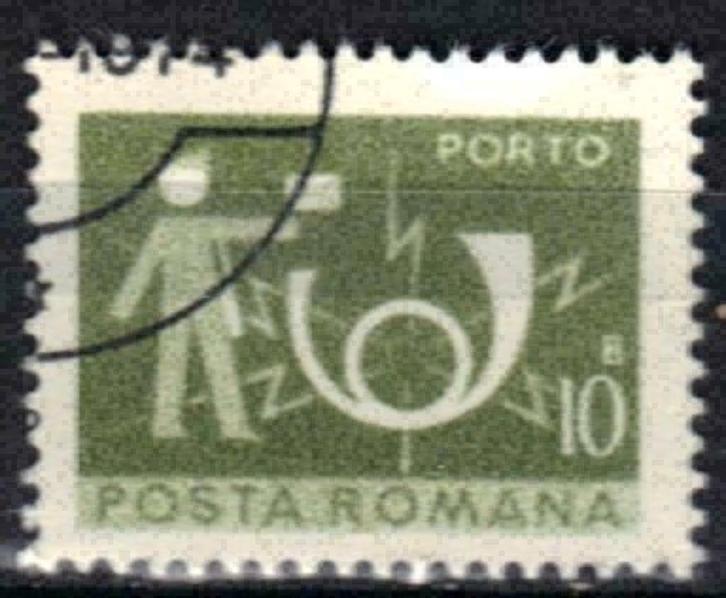 Roemenie 1974 - Yvert 134bTX - Postsymbolen (ST), Postzegels en Munten, Postzegels | Europa | Overig, Gestempeld, Verzenden