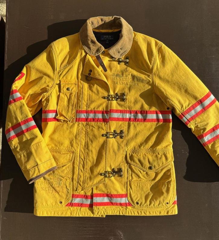 RALPH LAUREN FIREMAN JACKET - maat S, M, Kleding | Heren, Jassen | Winter, Zo goed als nieuw, Maat 46 (S) of kleiner, Ophalen of Verzenden