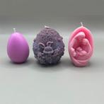 Divine Easter Collection – Handgemaakte Geurkaarsenset (3 st, Ophalen of Verzenden, Nieuw, Rood, Kaars