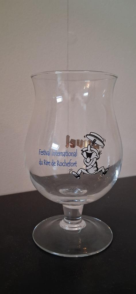 Duvelglas: Festival International du rire de Rochefort, Verzamelen, Biermerken, Zo goed als nieuw, Glas of Glazen, Duvel, Ophalen of Verzenden