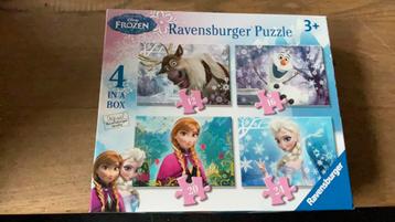 Frozen puzzel Ravensburger 4 in 1 beschikbaar voor biedingen
