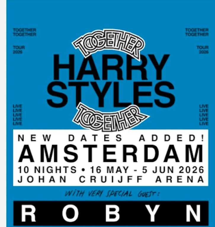 2 sièges arrière Harry Styles GA, Tickets & Billets, Concerts | Autre, Deux personnes, Mai