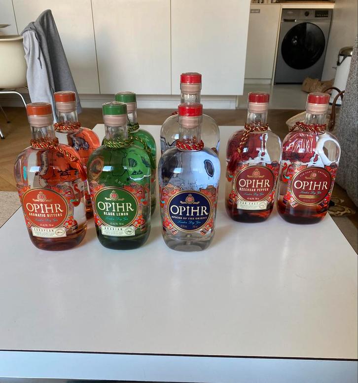 8flessen Ophir gin, Verzamelen, Wijnen, Nieuw, Overige typen, Overige gebieden, Vol, Ophalen of Verzenden