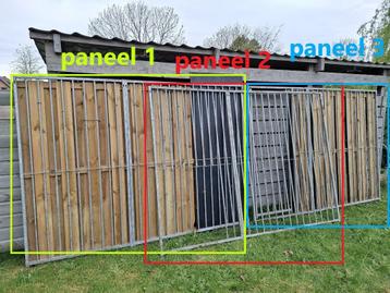 Kennel groot, 6 panelen 1m85 hoog, varia breedte beschikbaar voor biedingen