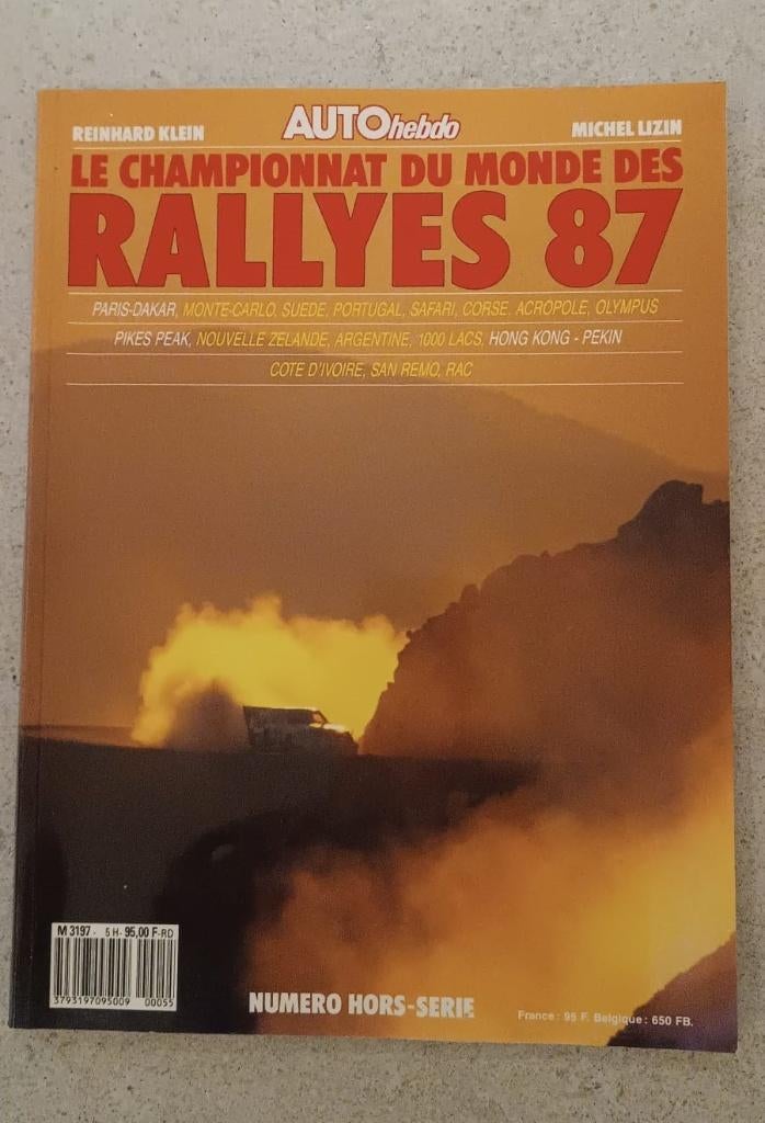Le Championnat du monde des RALLYES 87, Ophalen of Verzenden, Zo goed als nieuw, Reinhard Klein Michel Lizin