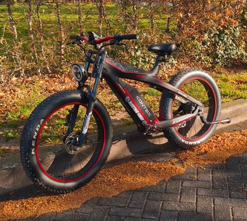 Custom fatbike full carbon., Fietsen en Brommers, Elektrische fietsen, Zo goed als nieuw, Ophalen of Verzenden
