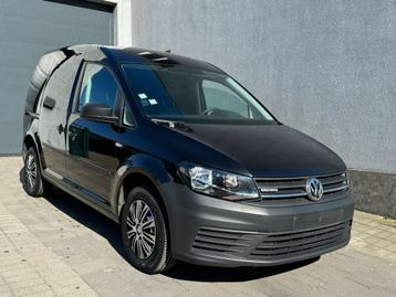 VW CADDY 1.4 TGI CNG+ESSENCE 2020 GARANTIE 1 AN 92000 km TVA, Cuir, 2 places, Noir, 131 g/km