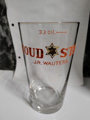 Bierglas goudster J.R. Wauters.