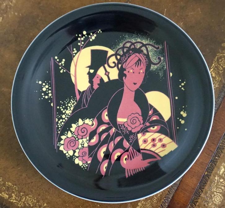 6 porseleinen borden in Bauscher Art Deco-stijl uit 1978, Antiek en Kunst, Antiek | Porselein, Ophalen