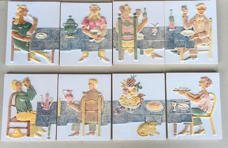 Carreaux Roger Capron, Antiquités & Art, Antiquités | Assiettes décoratives & Carrelages, Enlèvement