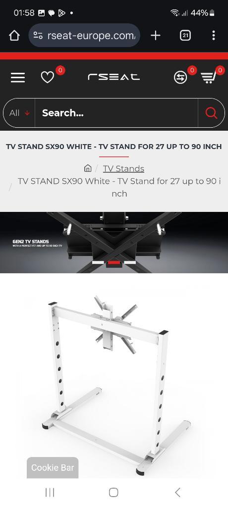 Rseat SX90 monitor stand, Computers en Software, Monitoren, Zo goed als nieuw, Gaming, Ophalen