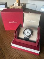 Salvatore Ferragamo 1927 zwart/zilver horloge, Ophalen, Zo goed als nieuw