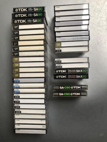 39 TDK SA cassettebandjes beschikbaar voor biedingen