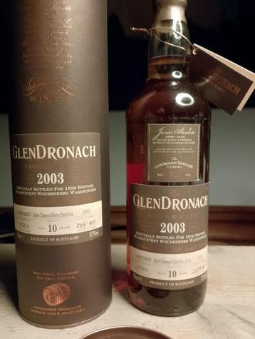 GLENDRONACH (rare) SINGLE CASK, bottle 249 UIT 571 cask 3563 beschikbaar voor biedingen