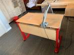 Meegroeibureau Moll 115-65 cm met stoel en lamp, Ophalen, In hoogte verstelbaar, Gebruikt, Bureau