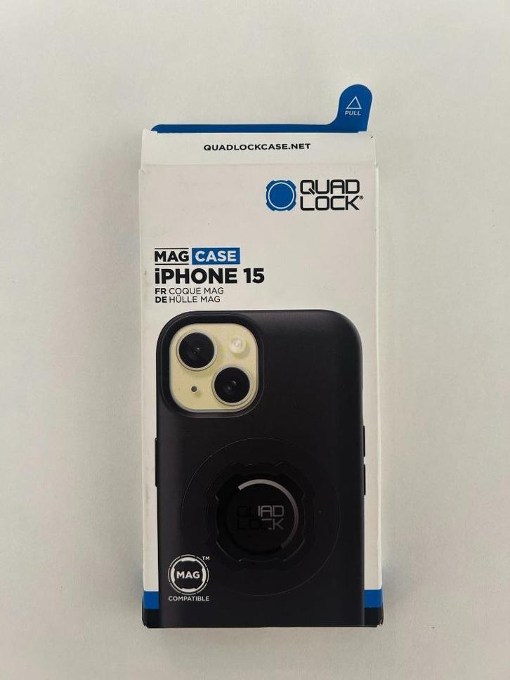 Quad Lock hoesje voor iPhone 15 (MagSafe), Telecommunicatie, Mobiele telefoons | Toebehoren en Onderdelen, Zo goed als nieuw, Apple iPhone