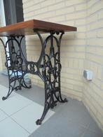Mooi art nouveau upcycling tuin-, terras-, bijzettafeltje, Ophalen, Zo goed als nieuw, Rechthoekig