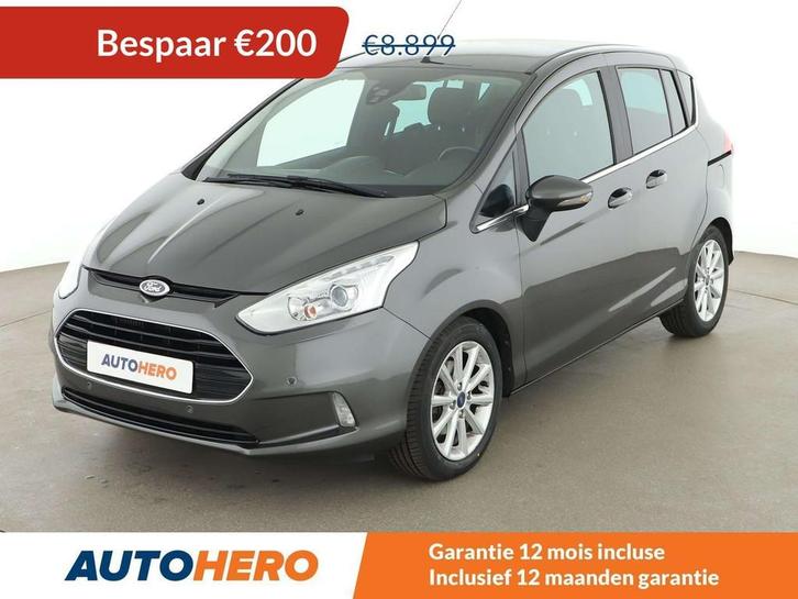 Ford B-MAX 1.0 EcoBoost Titanium (bj 2017), Auto's, Ford, Te koop, B-Max, ABS, Airbags, Airconditioning, Bluetooth, Boordcomputer