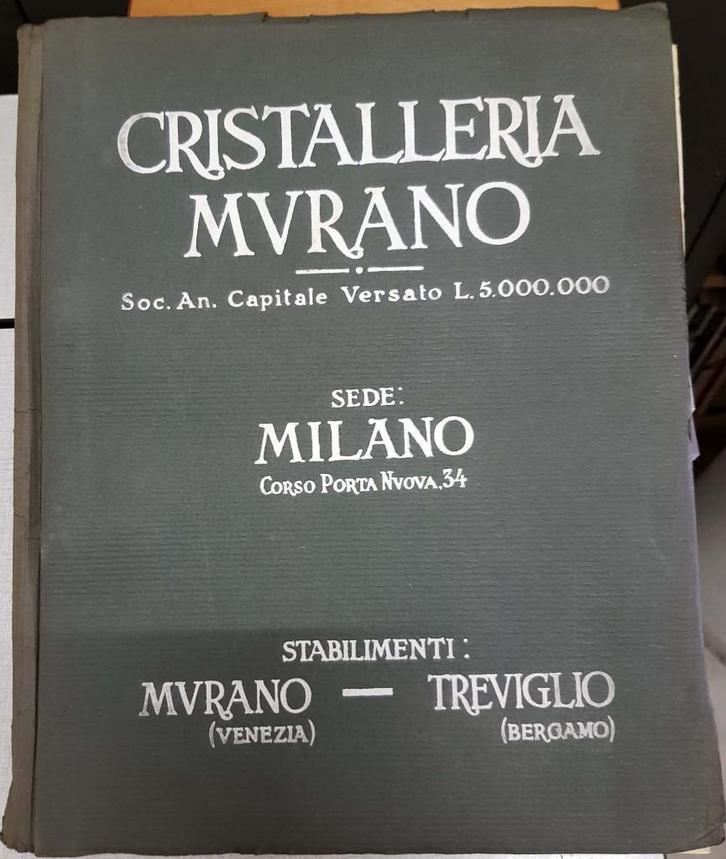 MURANO Catalogus lusters en wandlampen - 1930., Boeken, Catalogussen en Folders, Gelezen, Catalogus, Ophalen of Verzenden