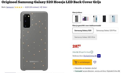 Samsung Galaxy S20 (toebehoren), Telecommunicatie, Mobiele telefoons | Hoesjes en Screenprotectors | Samsung, Zo goed als nieuw