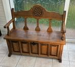Antieke houten bank met bergruimte, Antiek en Kunst, Ophalen