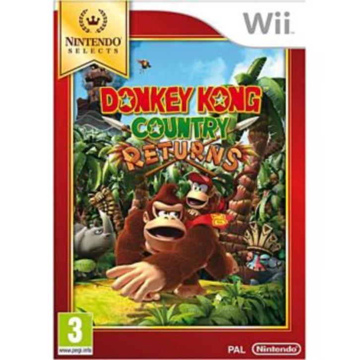 Donkey Kong Country Returns (Nieuwstaat), Games en Spelcomputers, Games | Nintendo Wii, Zo goed als nieuw, Avontuur en Actie, Eén computer