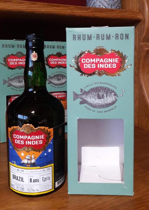 Rhum La Compagnie Des Indes Brazilië 8 jaar Epris - Niet mee, Verzamelen, Wijnen, Nieuw, Overige typen, Overige gebieden, Vol