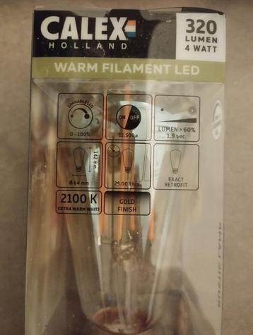 2 nieuwe dimbare LED lampen gold van merk Calex beschikbaar voor biedingen