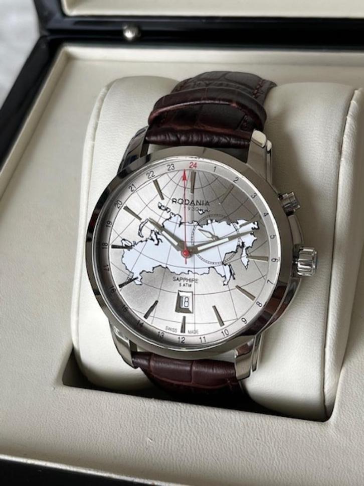 Rodania watch Travel 1930 - Men, Handtassen en Accessoires, Horloges | Heren, Nieuw, Polshorloge, Overige merken, Staal, Overige materialen