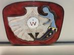 Vintage keramiek wanddecoratie Westende, Antiek en Kunst, Antiek | Keramiek en Aardewerk, Ophalen of Verzenden