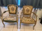 2 stoelen met armleuningen met bekleding, Antiek en Kunst, Ophalen