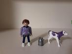 PLaymobil man met Milka kalfje - compleet, Kinderen en Baby's, Speelgoed | Playmobil, Ophalen of Verzenden, Zo goed als nieuw