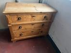 Commodes a 3 tiroirs, Maison & Meubles, Armoires | Commodes, 3 ou 4 tiroirs, 100 à 150 cm, Enlèvement, Utilisé