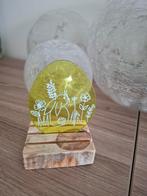 Oeuf de Pâques en verre avec imprimé printanier, Enlèvement ou Envoi