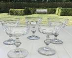 Set van 5 Kristallen Champagnecoupes  Set/5€, Antiek en Kunst, Antiek | Glaswerk en Kristal, Ophalen