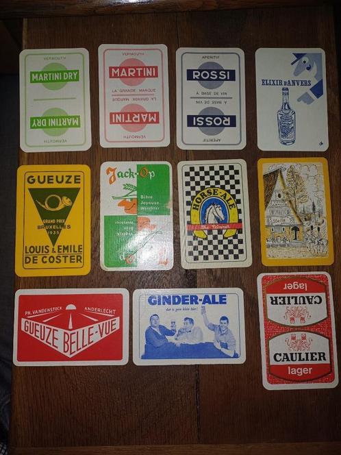 11 verschillende joker kaarten van biermerken, Verzamelen, Biermerken, Gebruikt, Overige merken, Ophalen of Verzenden