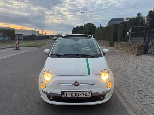 FIAT 500, Auto's, Fiat, Particulier, 500C, Elektrische ramen, Benzine, Euro 4, Cabriolet, 3 deurs, Handgeschakeld, Wit, Beige