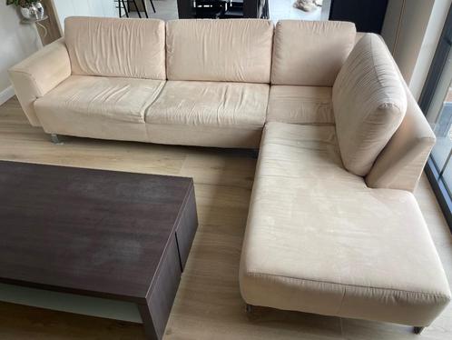 Hoekzetel Beige, Huis en Inrichting, Zetels | Zetels, Zo goed als nieuw, Hoekbank, Vierpersoons of meer, 250 tot 300 cm, 150 cm of meer