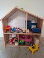 Flisat IKEA poppenhuis met accessoires, Ophalen, Zo goed als nieuw, Poppenhuis