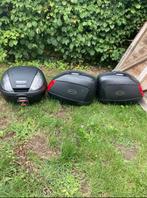 Givi kofferset met houder, Motoren, Accessoires | Koffers en Tassen, Ophalen, Zo goed als nieuw